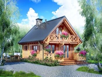 Drewniane domy piętrowe
